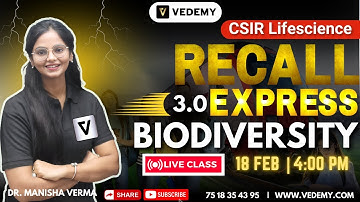 CSIR Recall Express 3.0 | Diversity in Life Forms | Unit 9 | Dr. Manisha Verma | CSIR Dec 2024 |