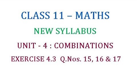 Class 11 Maths Unit 4 : Solved Problems in Exercise 4. 3 Part 7
