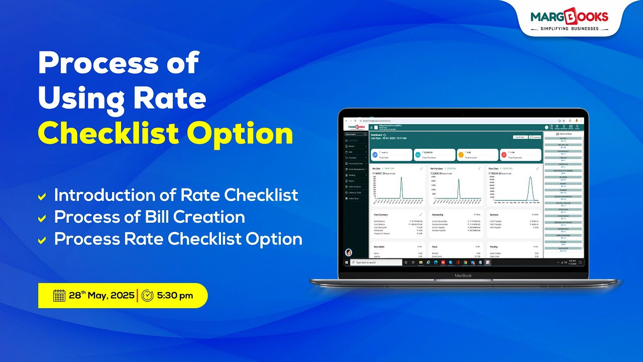 Process of using Rate Checklist Option - YouTube