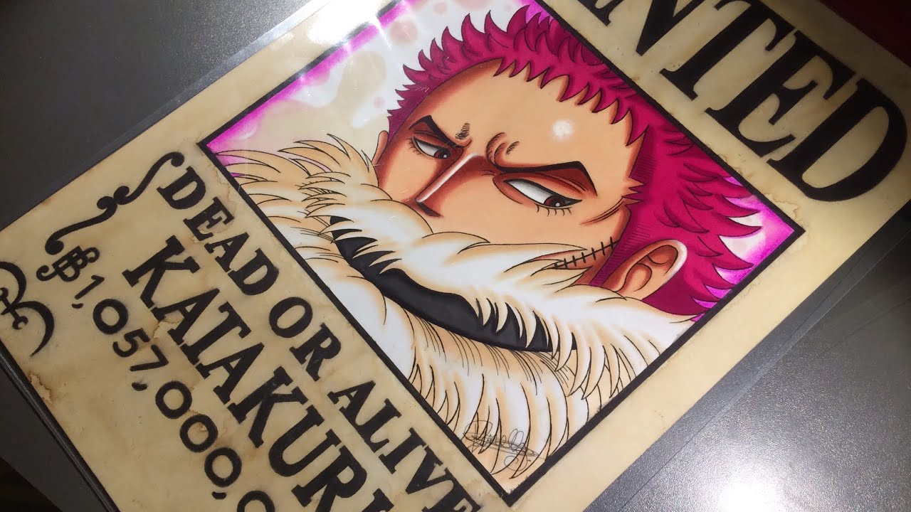 Drawing Wanted Poster Of Charlotte Katakuri One Piece Youtube