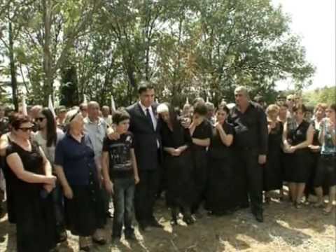 გარდაცვლილი ჯარისკაცის დაკრძალვა