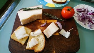 Лардо, итальянский деликатес в домашних условиях Lardo, an Italian delicacy at home