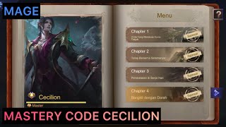 MASTERY CODE CECILION MLBB