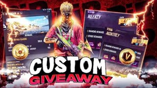 FREE FIRE LIVE V BADGE GUILD TESTING | GUILD TEST | GIVEAWAY REDEEM CODE