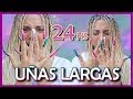 ¡24 HORAS con UÑAS EXTREMADAMENTE LARGAS! | Cande Copello
