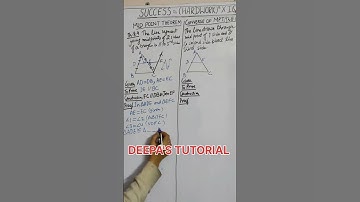 Mid point Theorem। Theorem 8.9 । Class 9 Maths Quadrilateral MPT l Ram Shyam Theorm #midpointtheorem