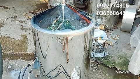 sản xuất đậu phụ với  nồi nấu đậu 100l sục ngoài giá rẻ Cơ Khí Anh Đức