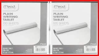 Mead Writing Tablet, 6 x 9 Paper Pad, Plain Note Pad, 100 Sheets (70104)