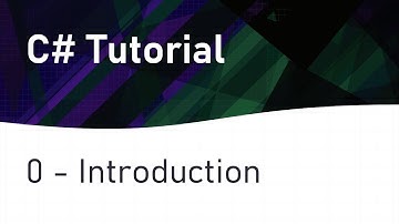 C# Tutorial 0: Introduction (Create your first C# Console App)