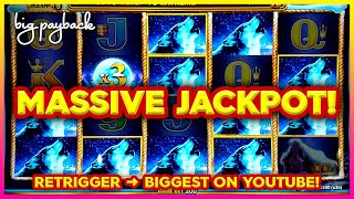 MASSIVE JACKPOT!!! BIGGEST on YOUTUBE for Wonder 4 Boost Gold Timber Wolf Gold Slots!