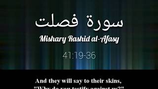 Surah Fussilat 41:19-36 | (سورة فصلت) by Mishary Rashid al-Afasy. (English translation)