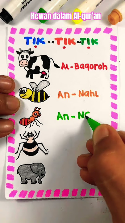 Nama hewan didalam surat Al-qur’an #shorts #shortvideo #religion #islamic #education