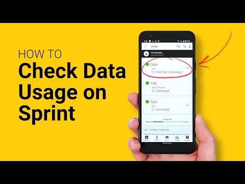 Sprint 앱 및 웹 사이트에서 Sprint 데이터 사용량을 확인하는 방법