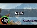 [MAGICSING Karaoke] DONNA CRUZ_RAIN karaoke | Tagalog