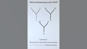 What is the Missing Number in this Y-Puzzle?