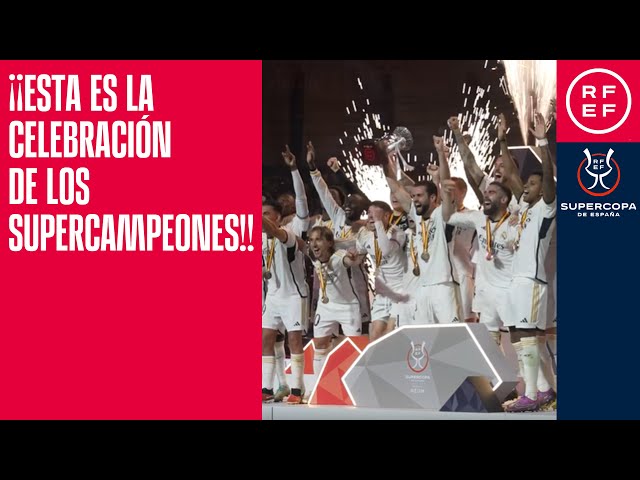 🥳 Fiesta del Real Madrid en Riad por la conquista de su 13º Supercopa 🥳
