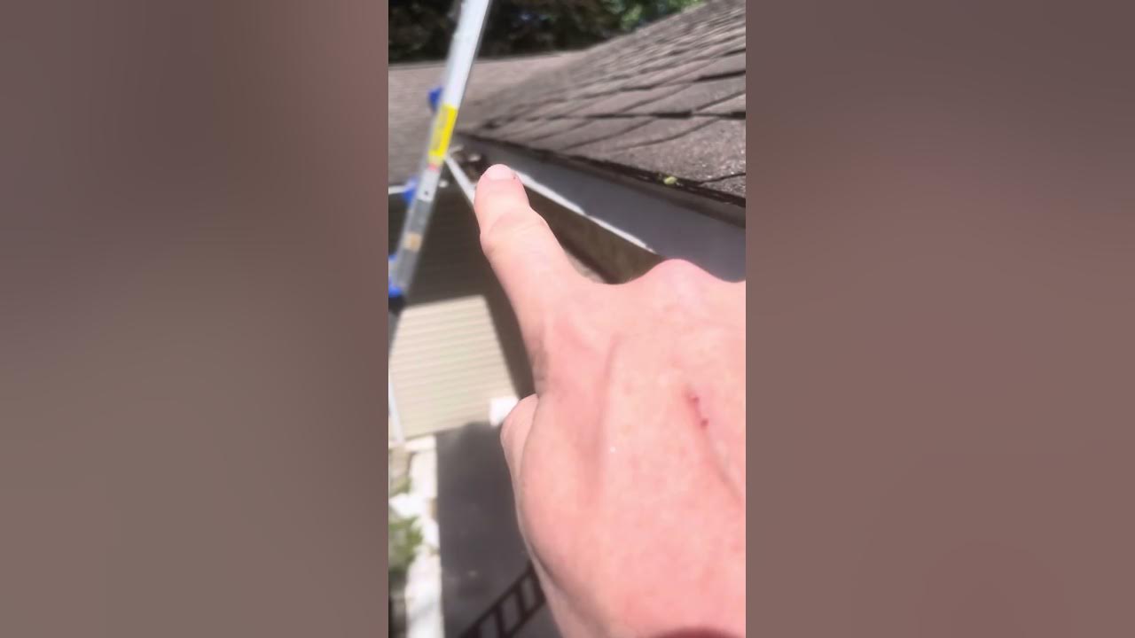 Water leaking behind gutter? Fix YouTube