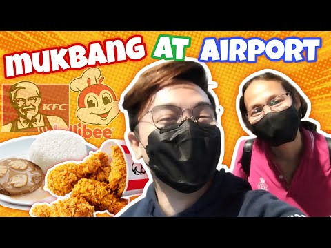 Mukbang Like a PRO at the Airport with Food Crazy Reviews!
