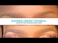 Natural eyebrow tutorial after skin work  detailed  glambyomoye