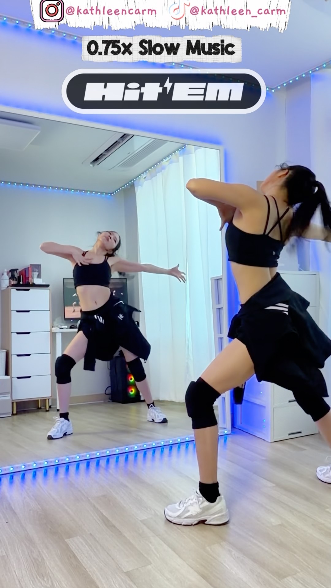 MEOVV(미야오) - 'Hit 'Em' Chorus #dancetutorial 0.75x Slow Music