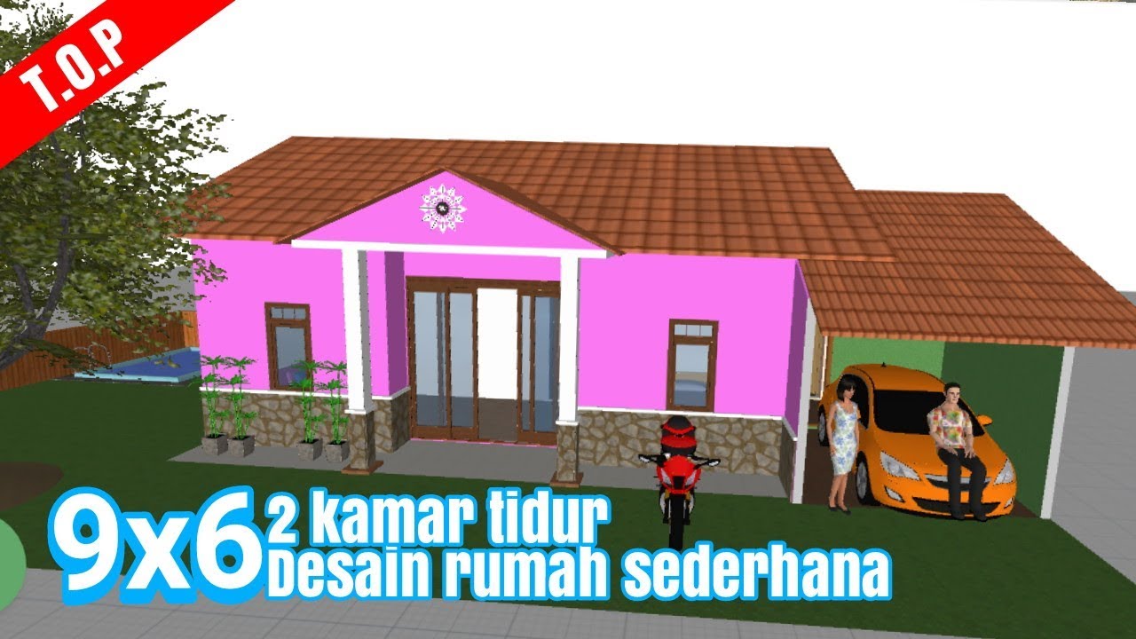 Desain 5d Rumah Minimalis 9x6 Dengan 2 Kamar Planner 5d 32 Lik