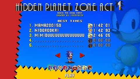 Classic Sonic Simulator V12 - Hidden Planet Zone Act 1 (by: SONICYDSJK)