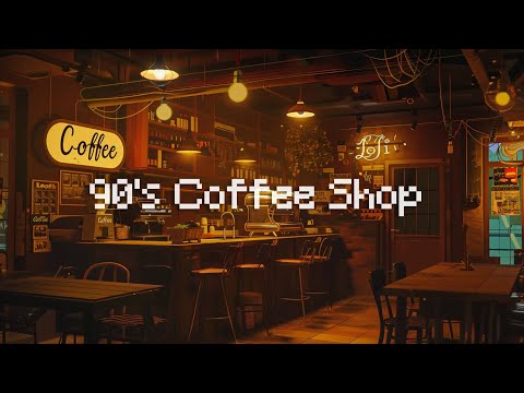 90's Coffee Shop Rhythms ☕ Smooth Lo-Fi Hip-Hop Jazz 🎶 Nostalgic Vibes for Focused Studying