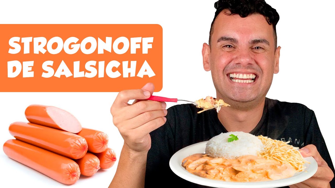 ✅ STROGONOFF DE SALSICHA (RECEITA SIMPLES, DELICIOSA E BARATA)- Fubá online