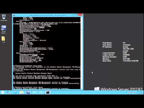 11 Note 1 Stopping and Starting WinRM with SCVMM