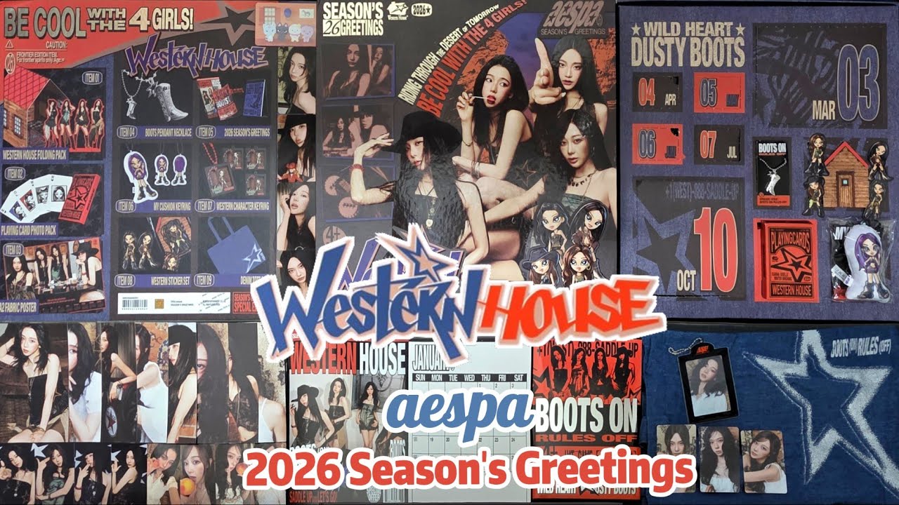 Unboxing] AESPA - 2026 Season's Greetings 'WESTERN HOUSE' Special