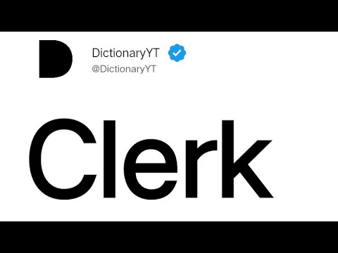 Clerk Meaning in English - YouTube