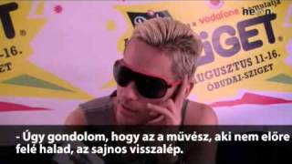Jared Leto (30 Seconds To Mars)  Interview @ Sziget Festival 2010