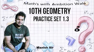 10th geometry || practice set-1.3 || similarity || Maharashtra board.