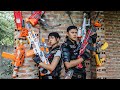 Ltt game nerf war  couple warriors seal x nerf guns fight crime braum crazy sneak plan