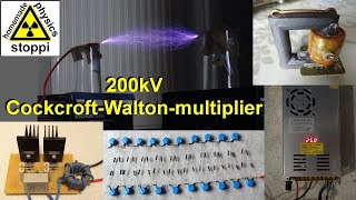 200kV high voltage cockcroft walton multiplier  200kV Hochspannung Kaskade