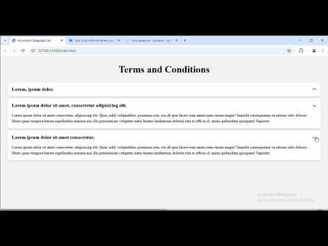 How to Create an Accordion using HTML CSS & JavaScript