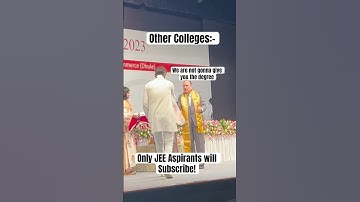 IIT Ropar vs Other Colleges Convocation 🫠💀 IIT JEE Preparation | IIT JEE Aspirants #iit #jee