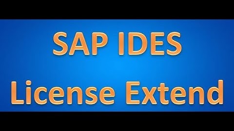 How to extend SAP IDES ECC6 license. | SAP IDES & SAP HANA Installation | www.erpinstallation.in