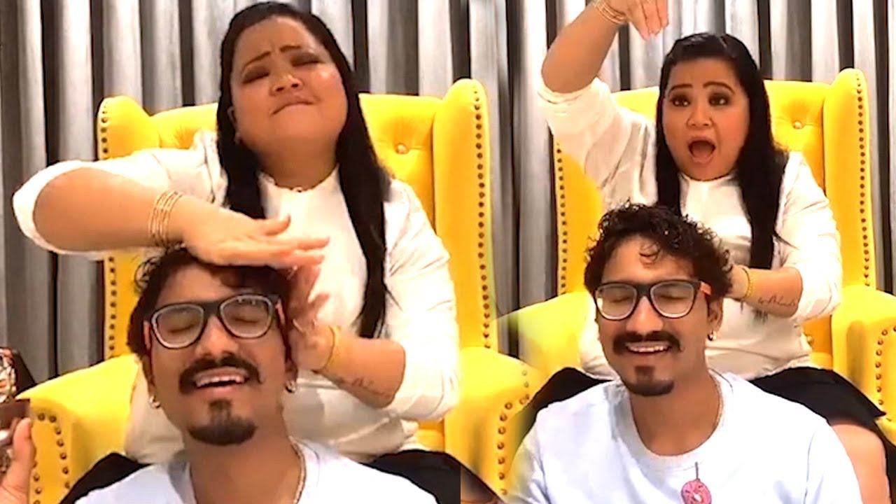 Bharti Singh FUNNY Tel Malish To Hubby Harsh Hum Tum Quarantine Life Hilarious Video
