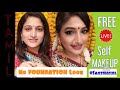 Sweatproof  oily skin makeup tricks by santhoshi srikar 4m plush