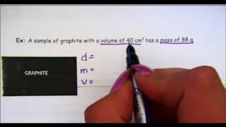 Density Practice 1 Graphite Profile