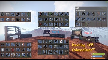 Rust - Devblog 185 workbench - полный обзор на станки и что можно из них получить!!!
