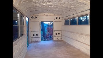 Skoolie Conversion #6 - Spray foam insulation