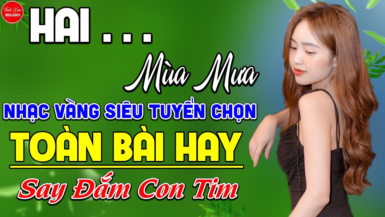 Hai Mùa Mưa Liên Khúc Bolero Trữ Tình Hay Nhất Giọng Ca Độc Lạ