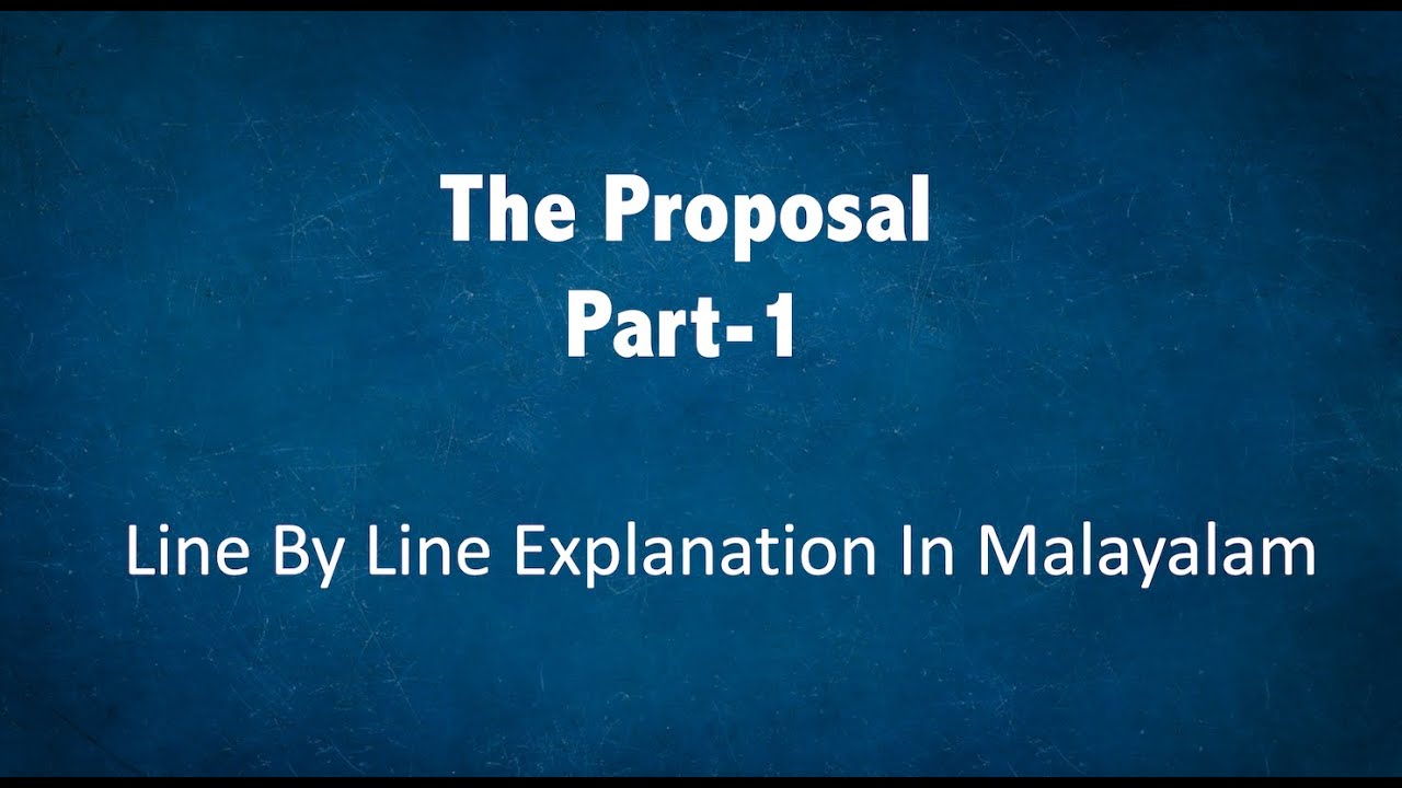 research proposal meaning in malayalam