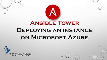 Provision a VM on Microsoft Azure using Ansible Tower