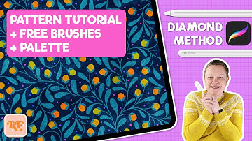 How to Make a Colourful Seamless Floral Pattern in Procreate | + Free Brushes
