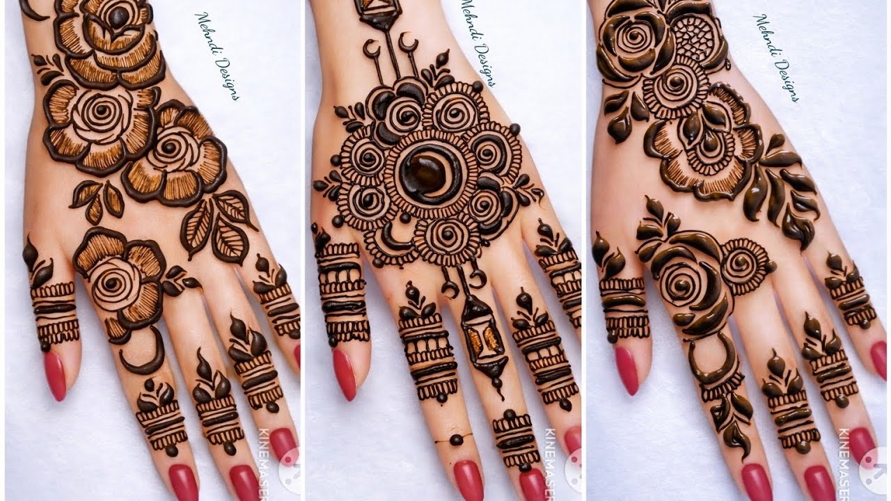 Simple Gulab Design Gulab wala mehandi | Mehndi design arabic style | Mehandi ke design ...