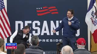 LIVE: DeSantis Speaks at Meet and Greets in Iowa With Oklahoma Governor