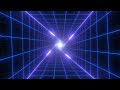 Twisted Neon Tunnel Grid of Futuristic Synthwave Retro 80s Lights 4K DJ Visuals Loop Background